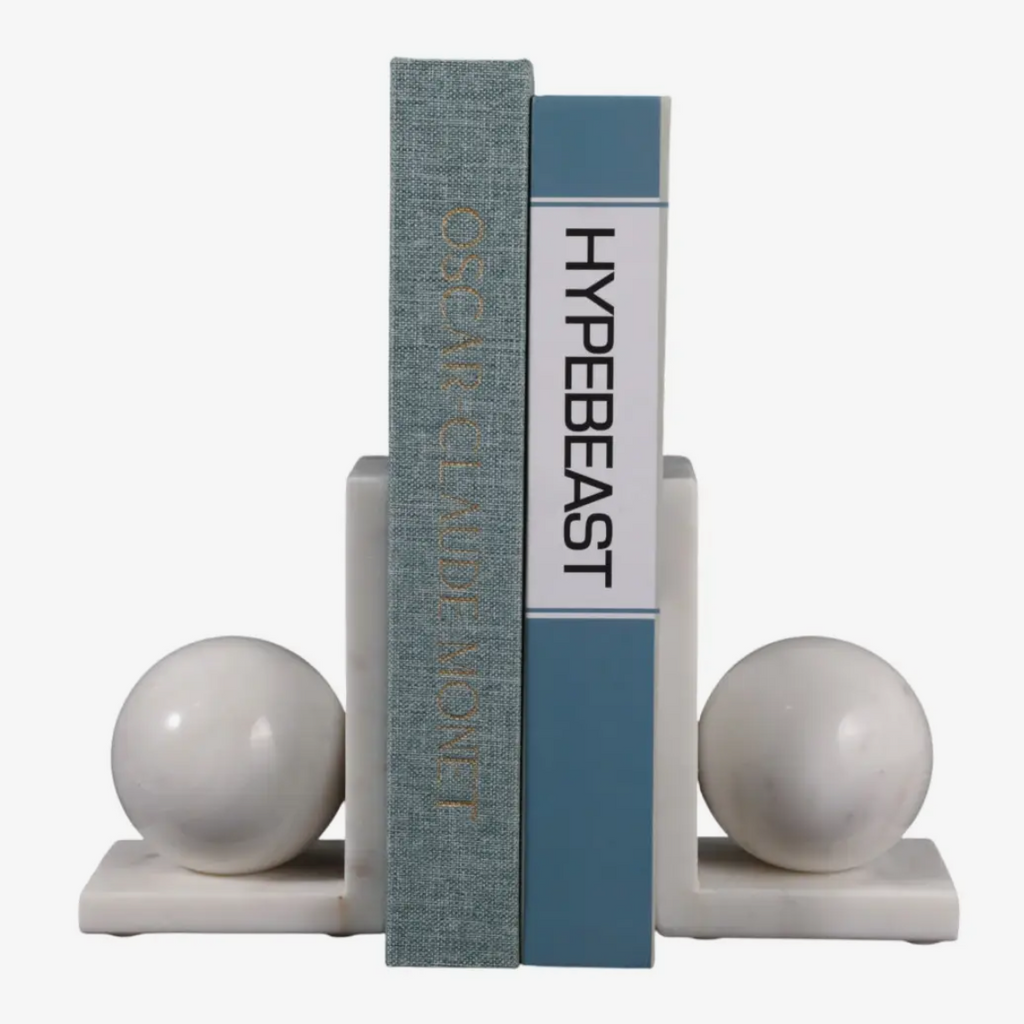 Bookends Set of 2 - White Marble
Modern Orb, 6 in.