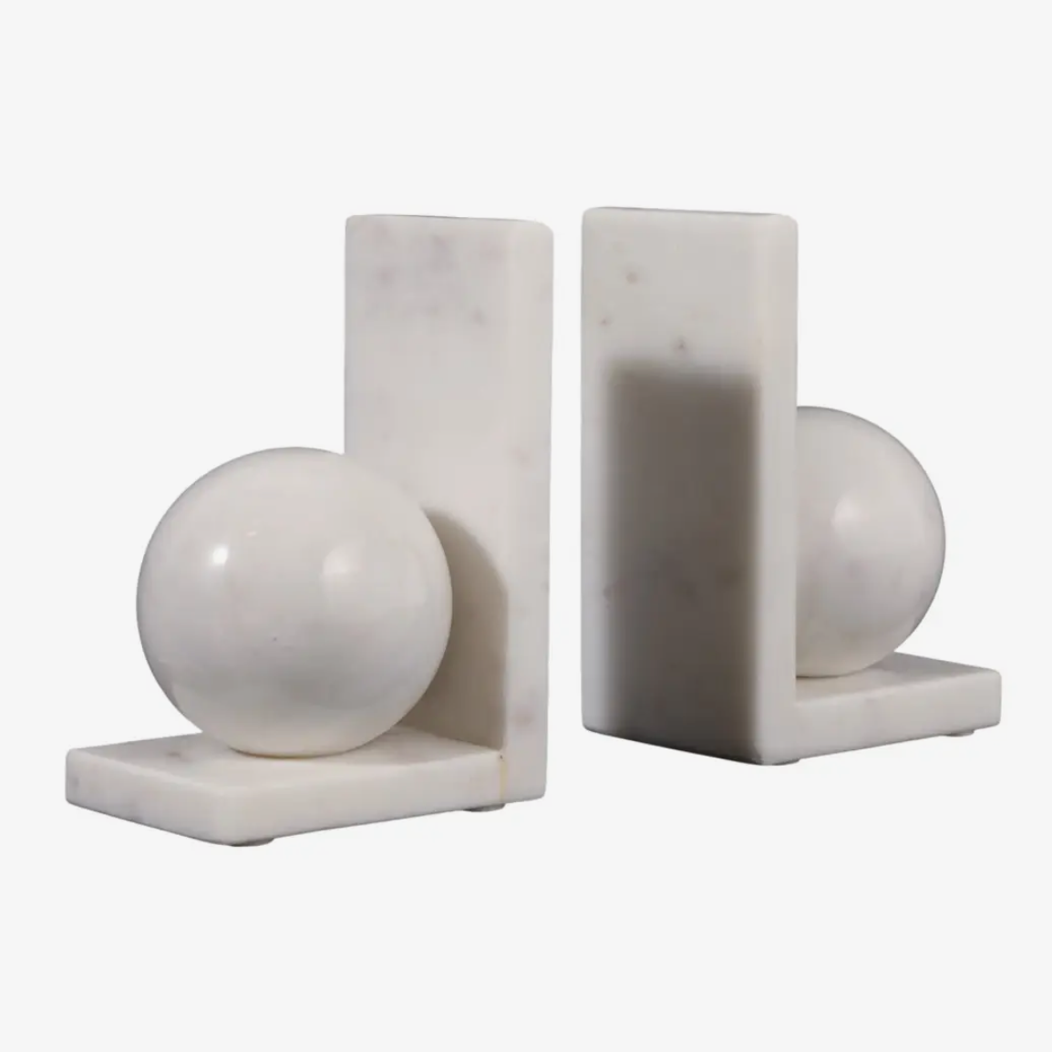 Bookends Set of 2 - White Marble
Modern Orb, 6 in.