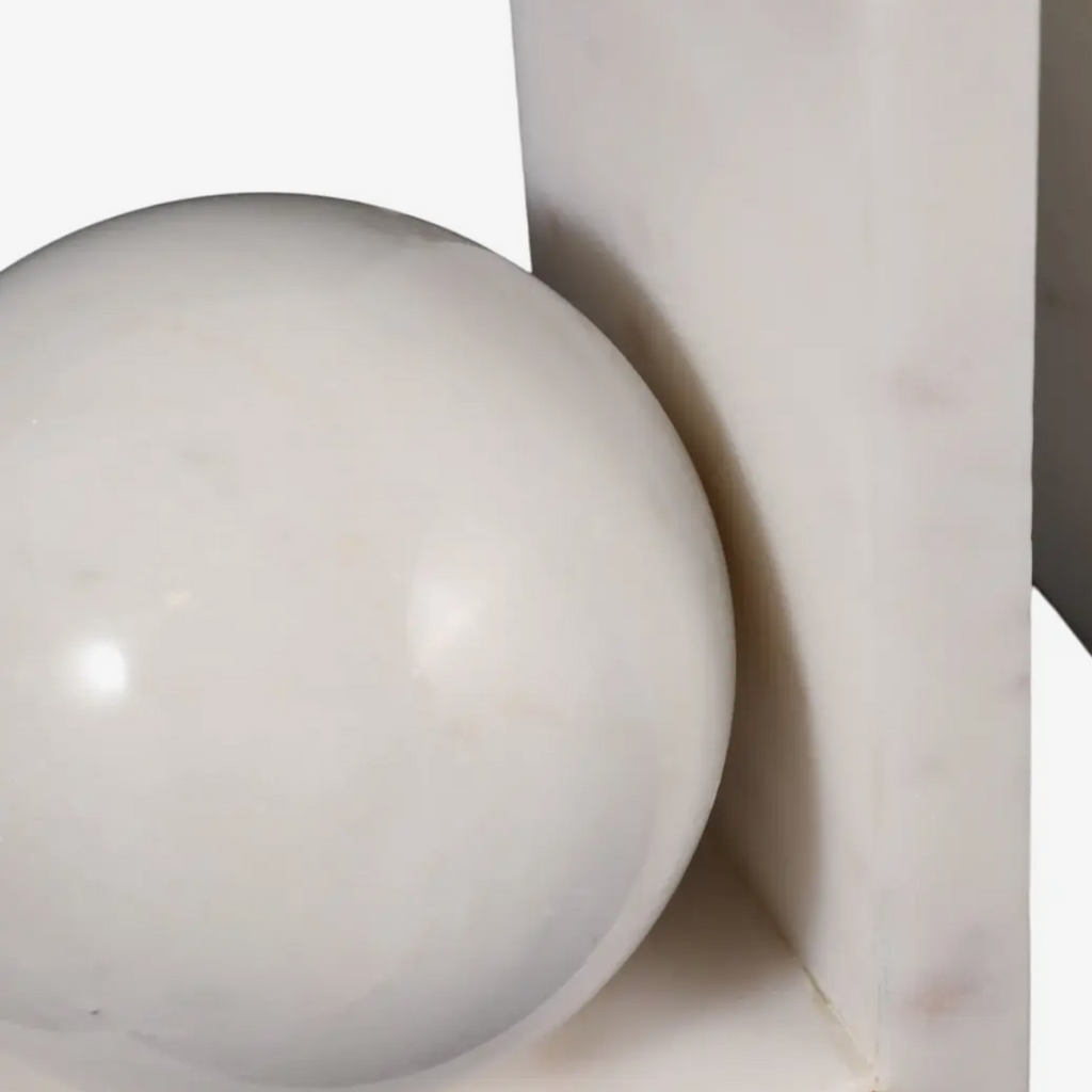Bookends Set of 2 - White Marble
Modern Orb, 6 in.