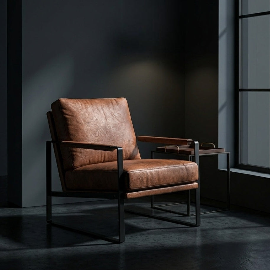 Classic Mid Century Modern Accent Armchair