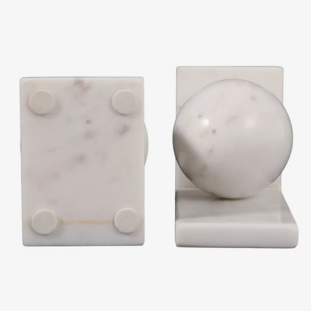 Bookends Set of 2 - White Marble
Modern Orb, 6 in.