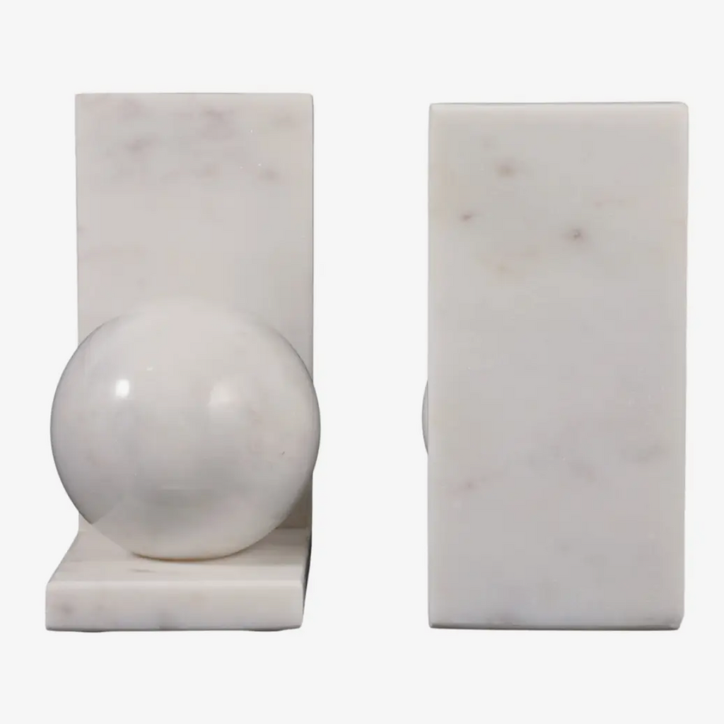 Bookends Set of 2 - White Marble
Modern Orb, 6 in.