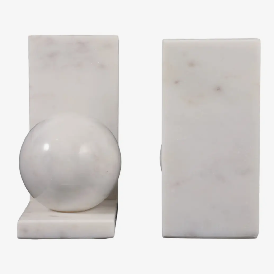 Bookends Set of 2 - White Marble
Modern Orb, 6 in.