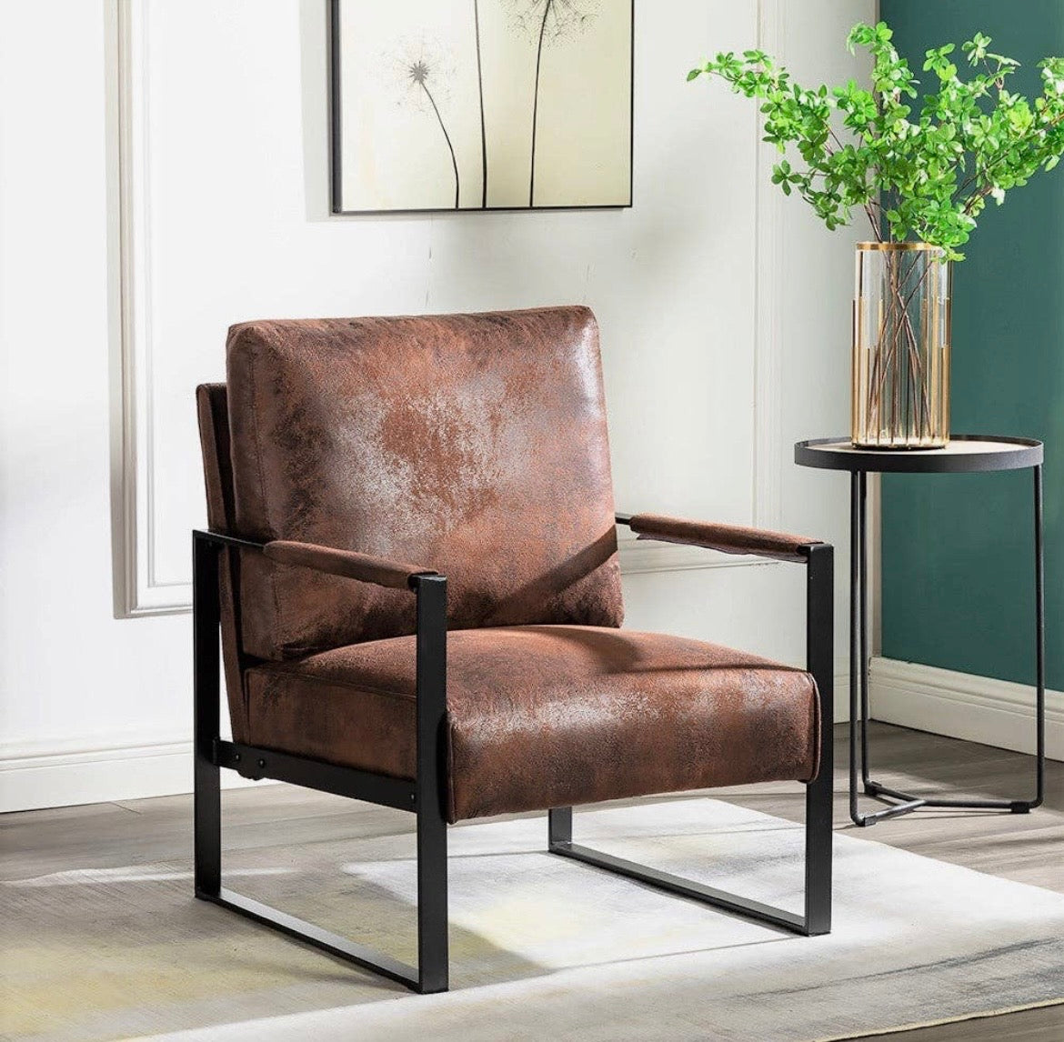 Classic Mid Century Modern Accent Armchair