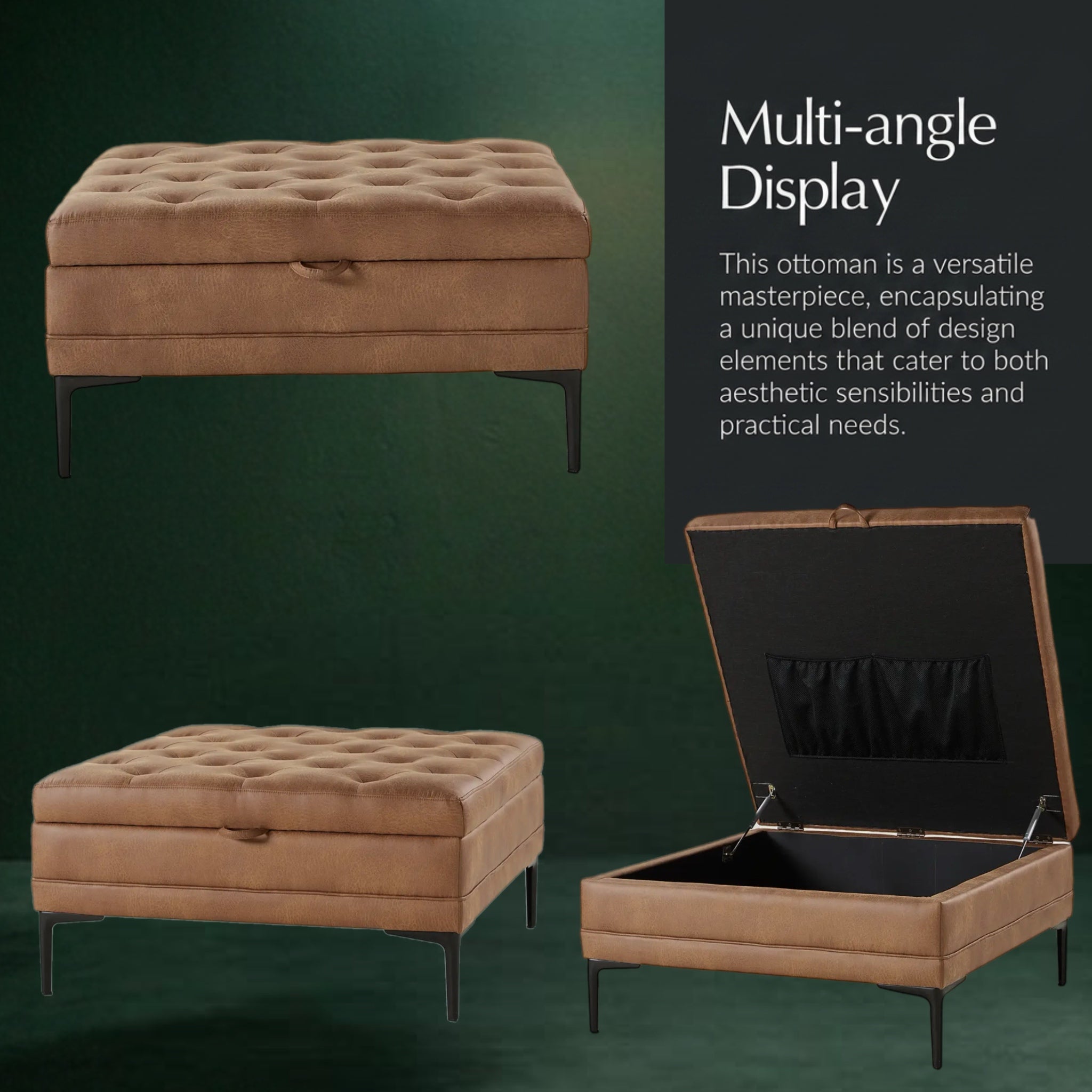 Irvin Lift Top Shelved Storage
Cocktail