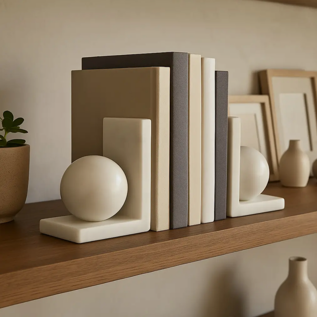 Bookends Set of 2 - White Marble
Modern Orb, 6 in.